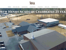 Tablet Screenshot of northhenryacademy.com